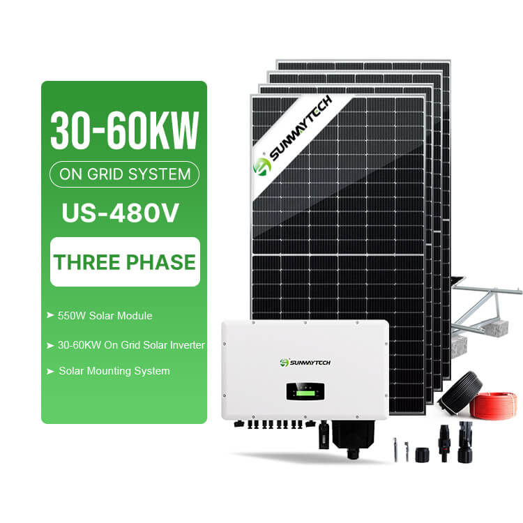 SUNWAY 30-60kW Grid-Tied Solar Kit US Version