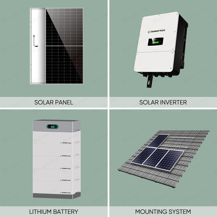 SUNWAY 3kw to 9.6kw ENERGY STORAGE SYSTEM with High Voltage Stacked Lithium Battery