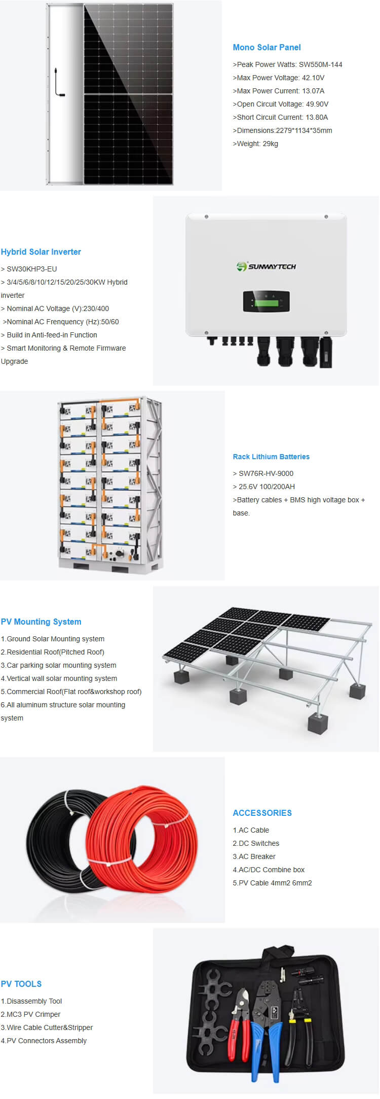 SUNWAY Home Storage 10-50kW