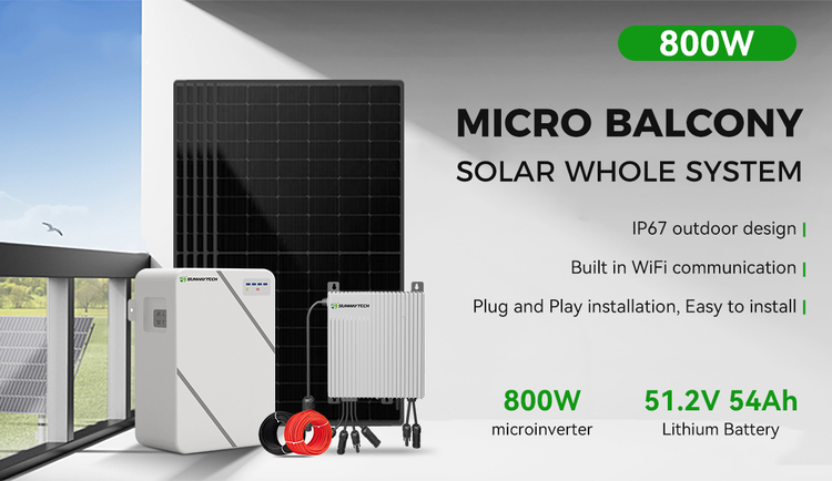 SUNWAY 800W Micro Balcony Solar System