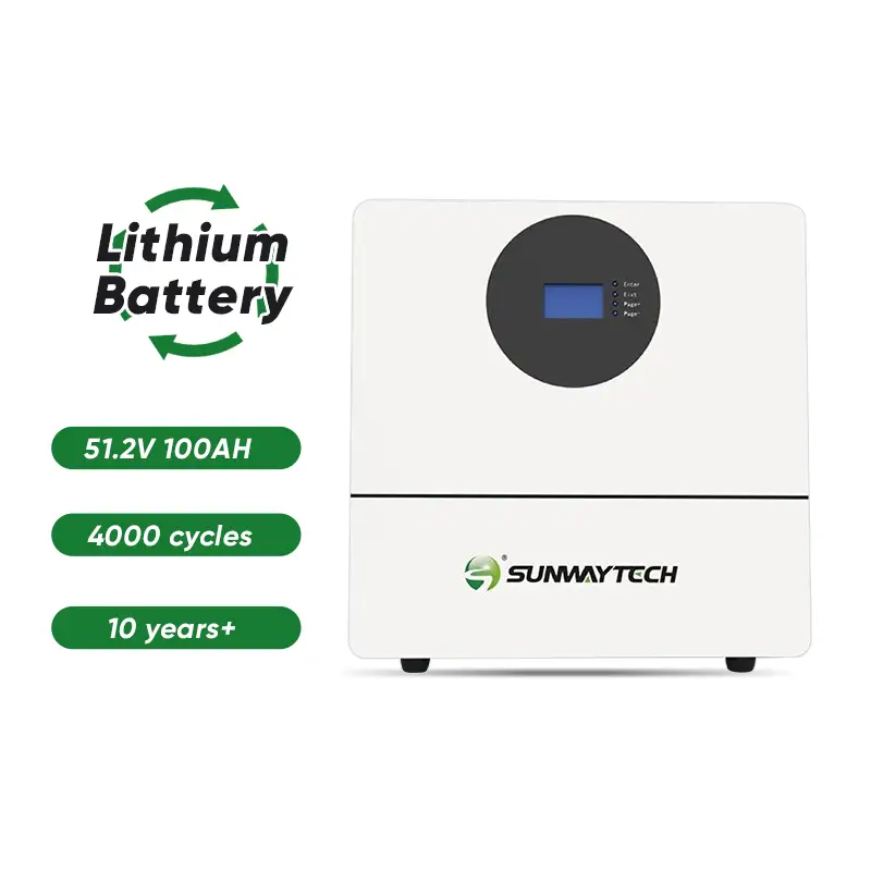 SUNWAY 5.12kWh / 10.24kWh Wall-Mounted Lithium Battery