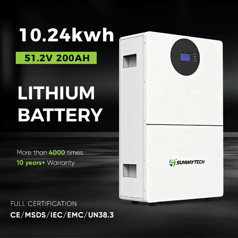 SUNWAY 5.12kWh / 10.24kWh Wall-Mounted Lithium Battery