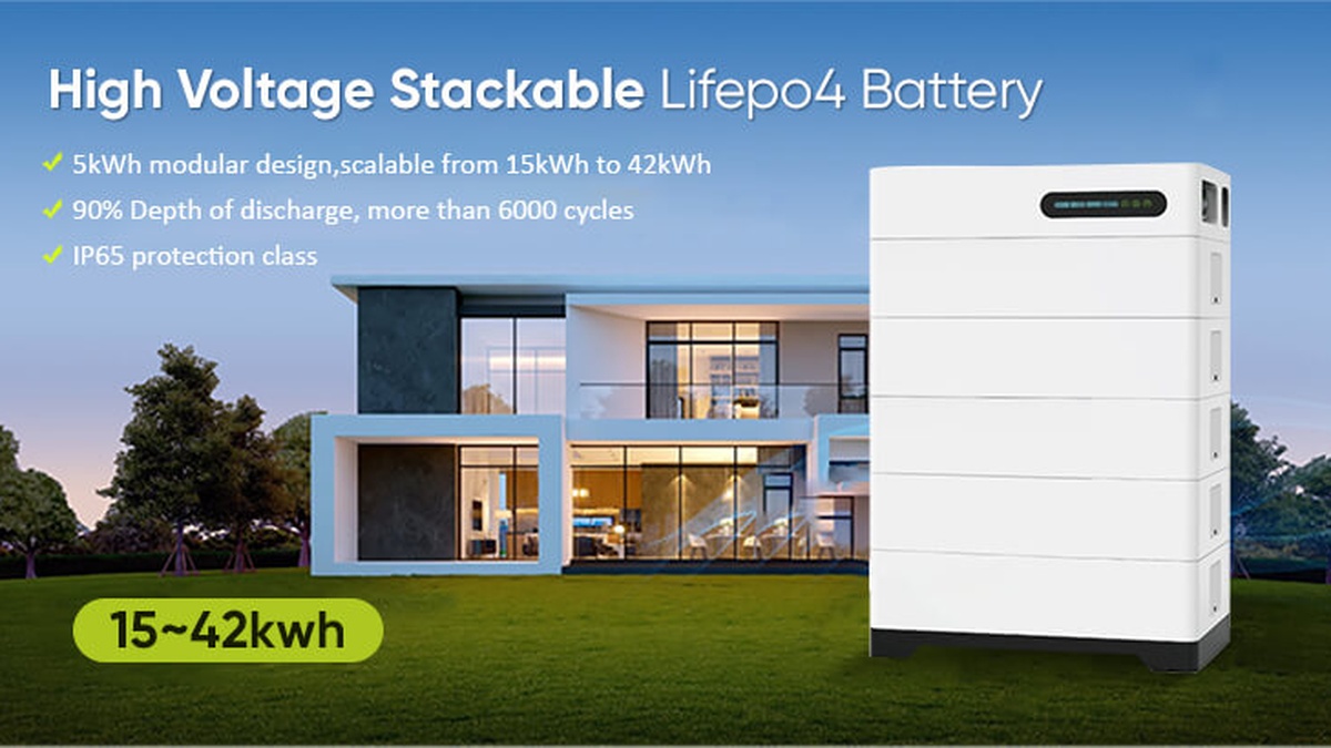 Stackable LiFePO4 solar battery system for scalable energy storage