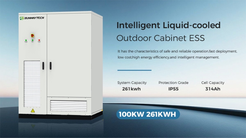 100kW 261kWh liquid-cooled outdoor cabinet ESS
