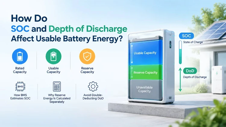 How Do SOC and Depth of Discharge Affect Usable Battery Energy