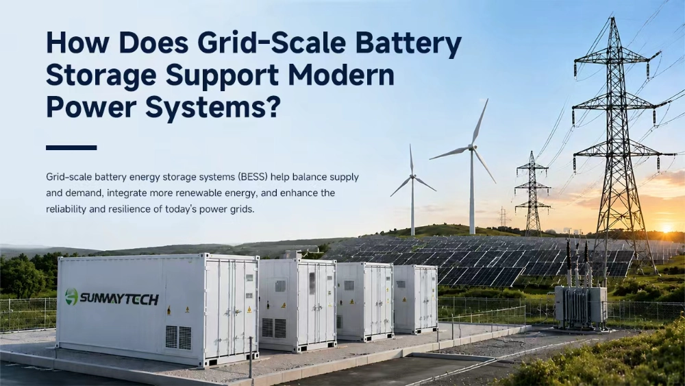 How Does Grid-Scale Battery Storage Support Modern Power Systems